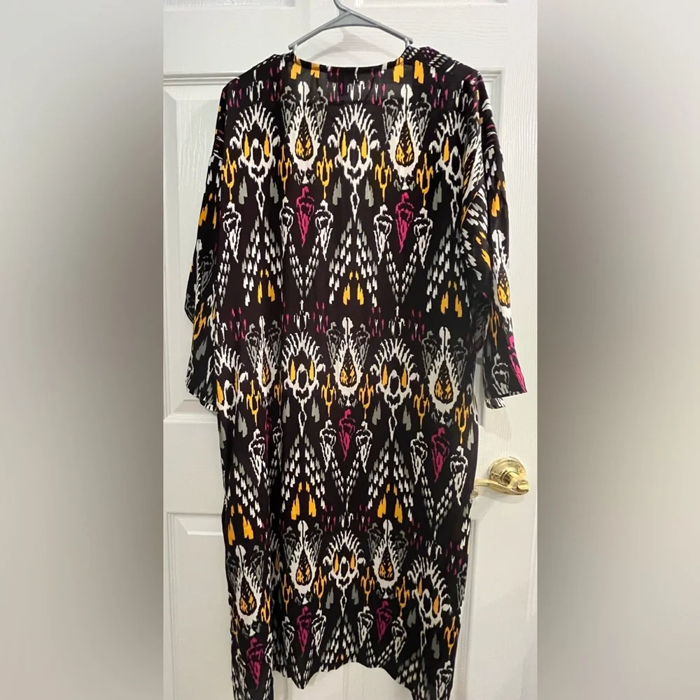NWOT LOFT Women's Long Line Ikat Print Kimono/ Topper Size XS / Small